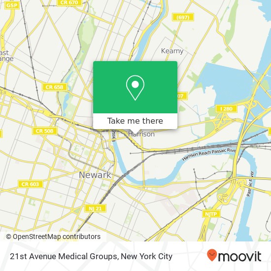 Mapa de 21st Avenue Medical Groups