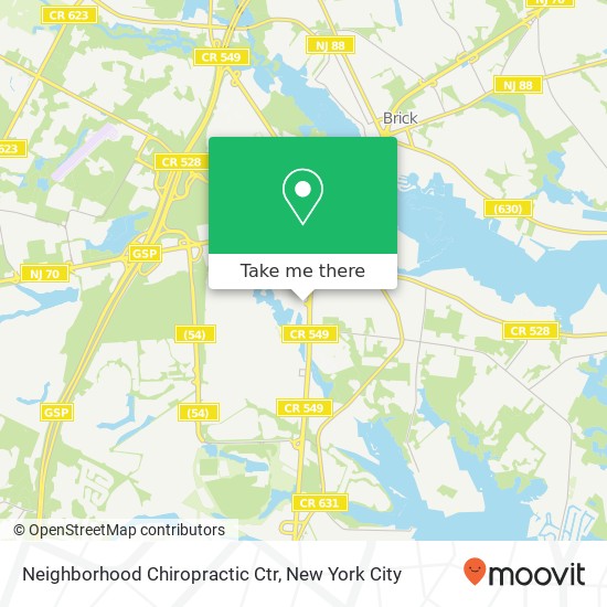 Mapa de Neighborhood Chiropractic Ctr