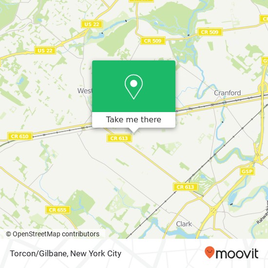 Torcon/Gilbane map