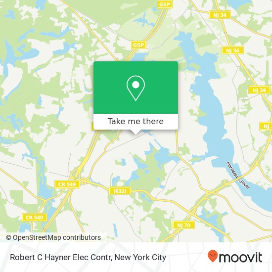 Mapa de Robert C Hayner Elec Contr