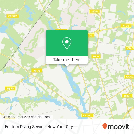 Fosters Diving Service map