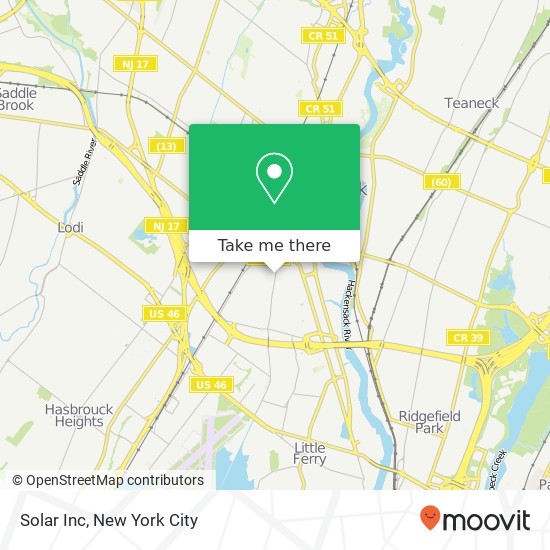 Solar Inc map