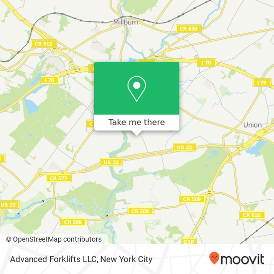 Mapa de Advanced Forklifts LLC