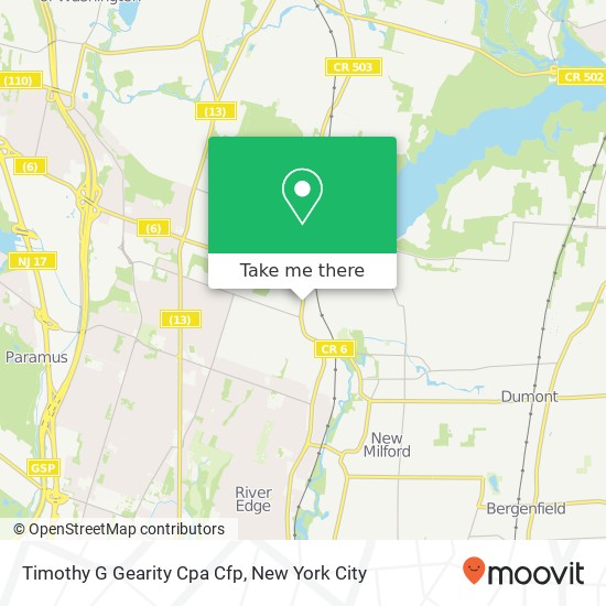 Timothy G Gearity Cpa Cfp map