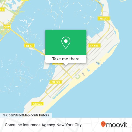 Mapa de Coastline Insurance Agency