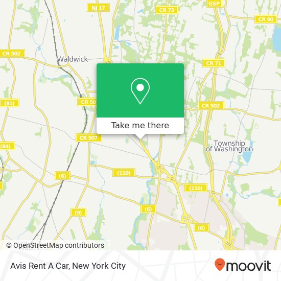 Mapa de Avis Rent A Car