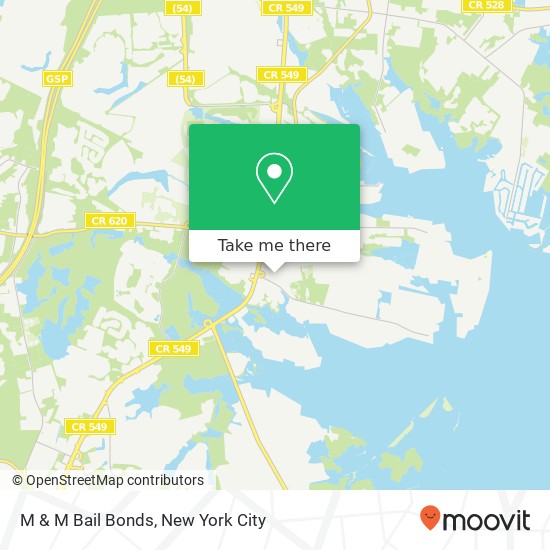 M & M Bail Bonds map