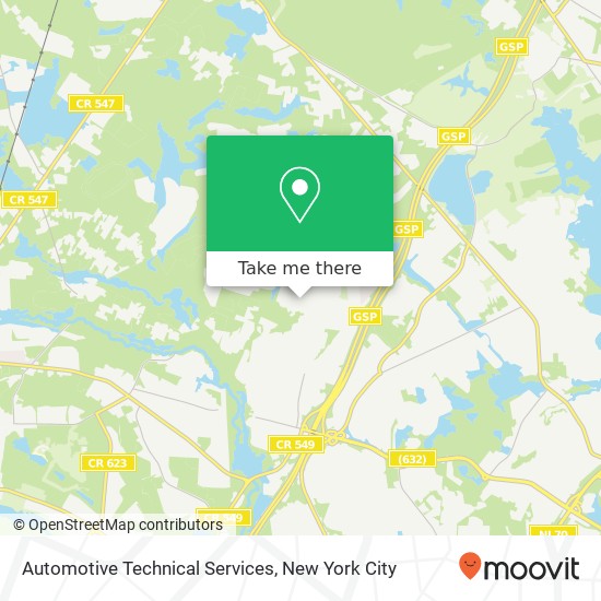 Mapa de Automotive Technical Services