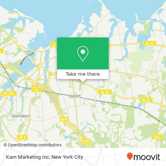 Kam Marketing Inc map