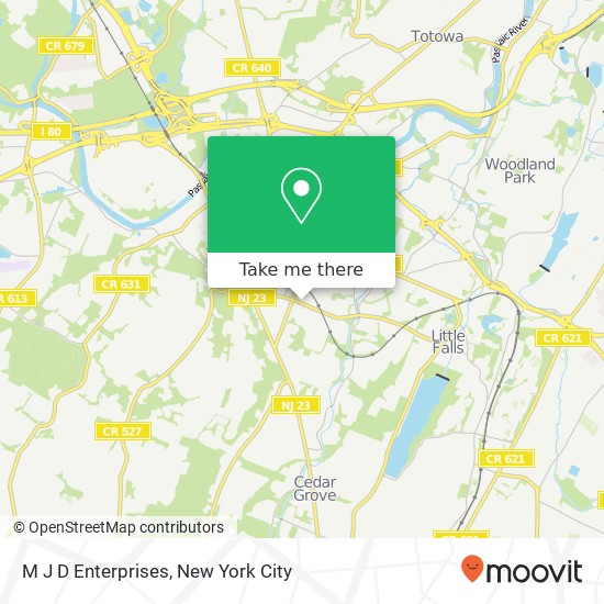 M J D Enterprises map