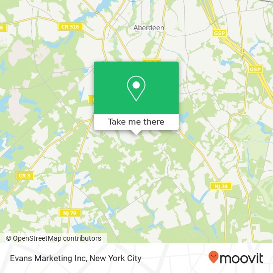 Mapa de Evans Marketing Inc