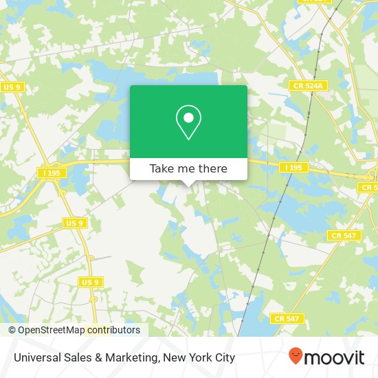 Mapa de Universal Sales & Marketing