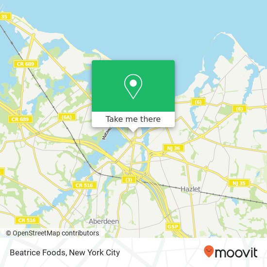 Beatrice Foods map