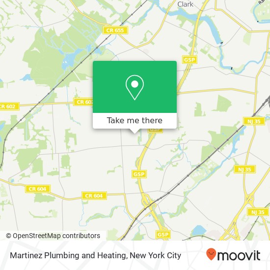 Martinez Plumbing and Heating map