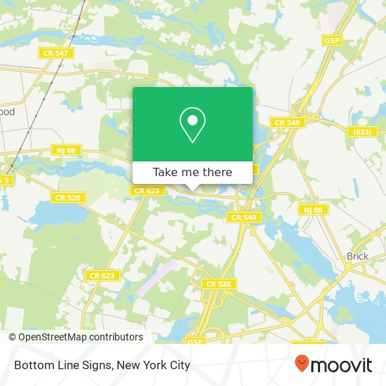 Bottom Line Signs map