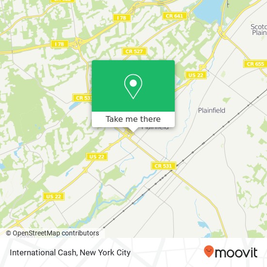 International Cash map