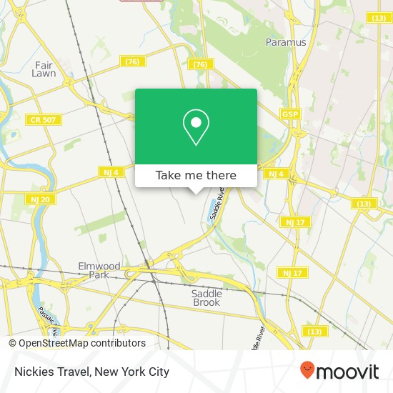 Mapa de Nickies Travel