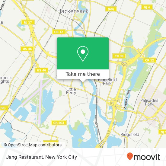 Jang Restaurant map