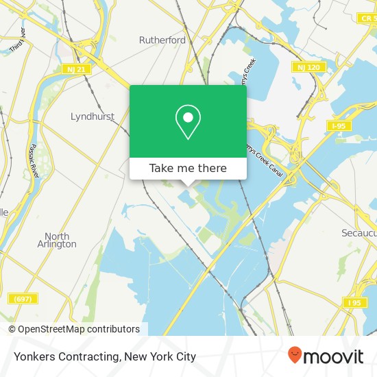 Yonkers Contracting map