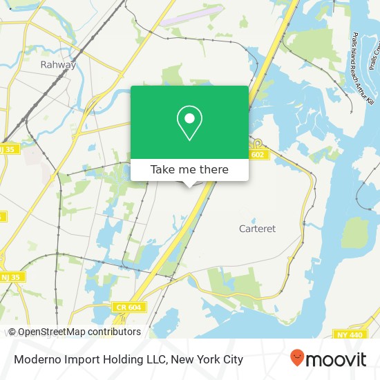 Moderno Import Holding LLC map