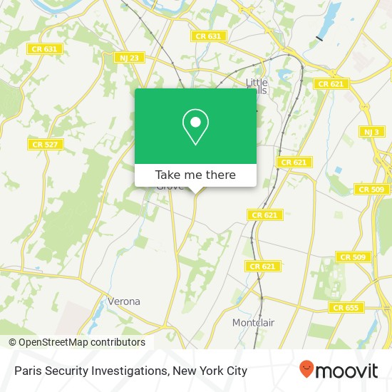 Mapa de Paris Security Investigations