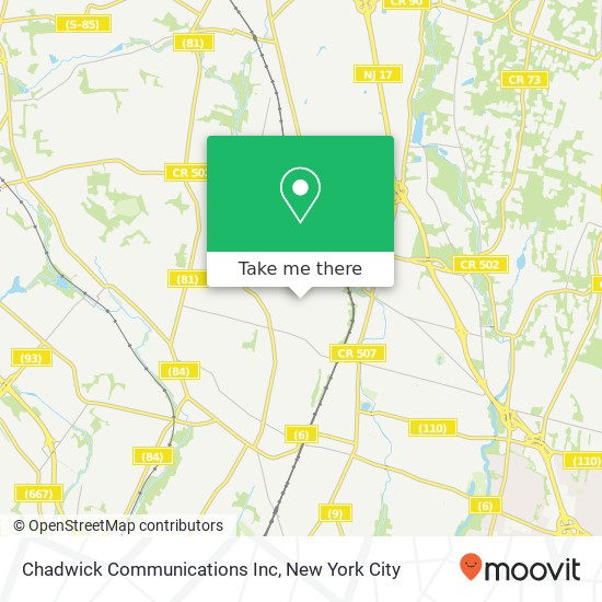 Chadwick Communications Inc map