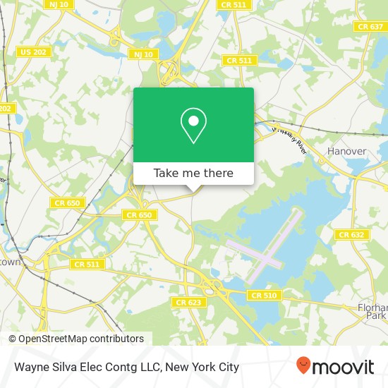 Wayne Silva Elec Contg LLC map
