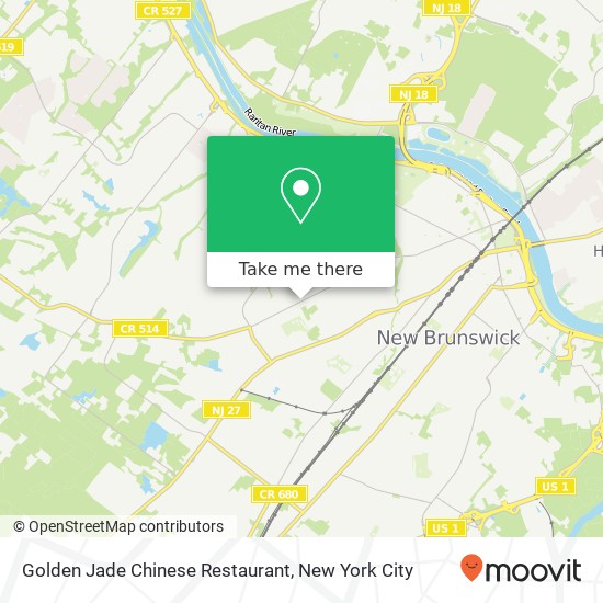 Mapa de Golden Jade Chinese Restaurant