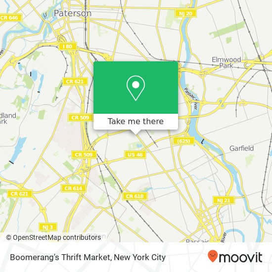 Boomerang's Thrift Market map