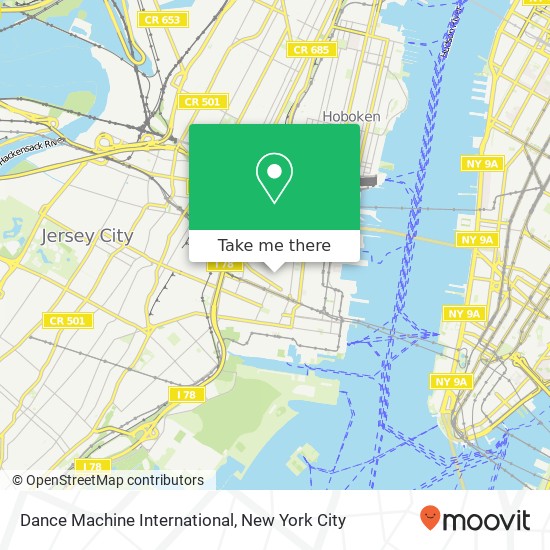 Dance Machine International map
