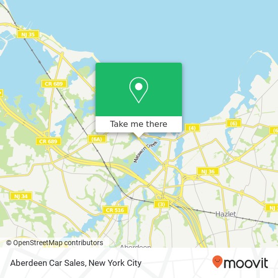 Aberdeen Car Sales map