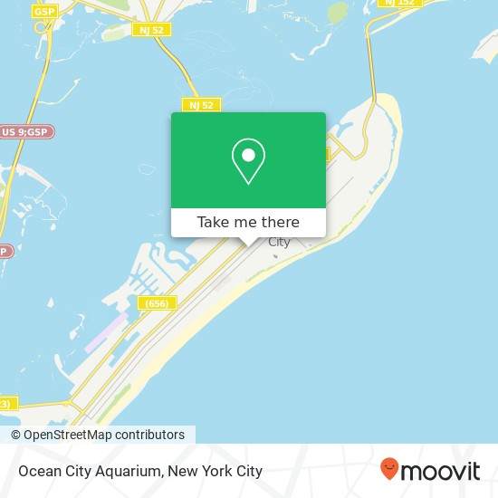 Mapa de Ocean City Aquarium