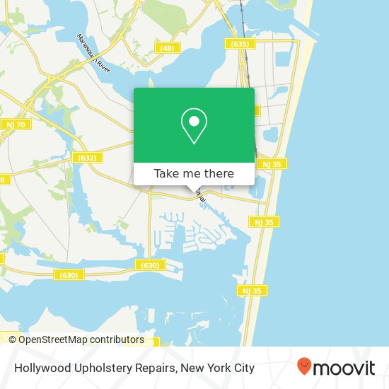 Hollywood Upholstery Repairs map