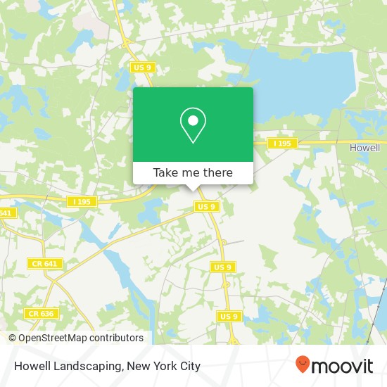 Mapa de Howell Landscaping