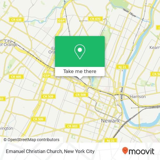 Emanuel Christian Church map