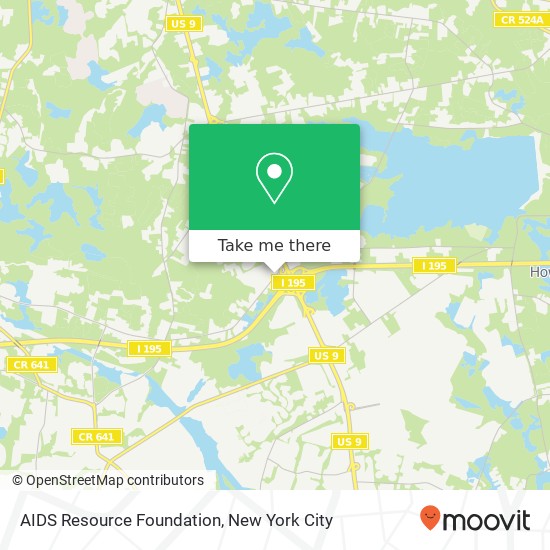 AIDS Resource Foundation map
