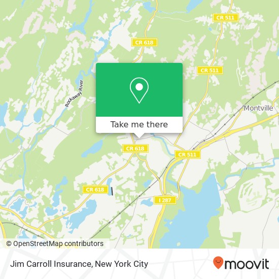 Jim Carroll Insurance map