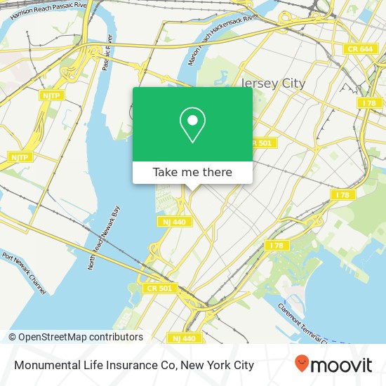 Mapa de Monumental Life Insurance Co
