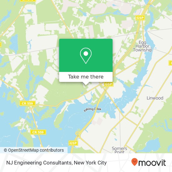NJ Engineering Consultants map