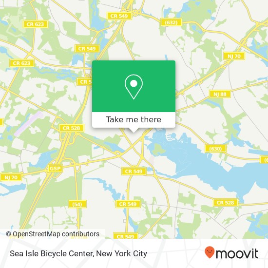 Sea Isle Bicycle Center map