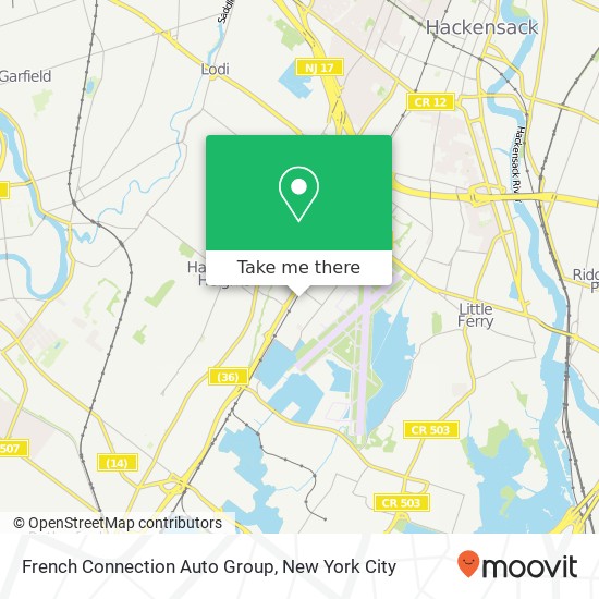 Mapa de French Connection Auto Group