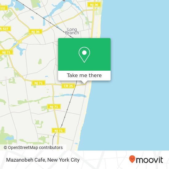 Mazanobeh Cafe map