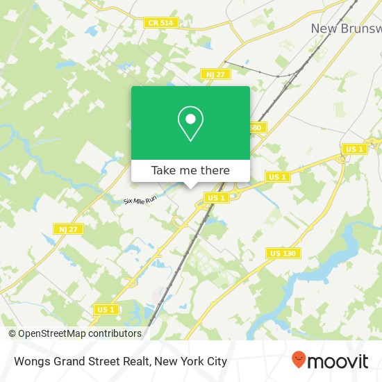 Mapa de Wongs Grand Street Realt