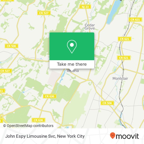 John Espy Limousine Svc map