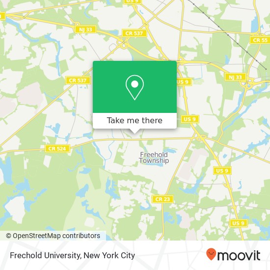 Mapa de Frechold University