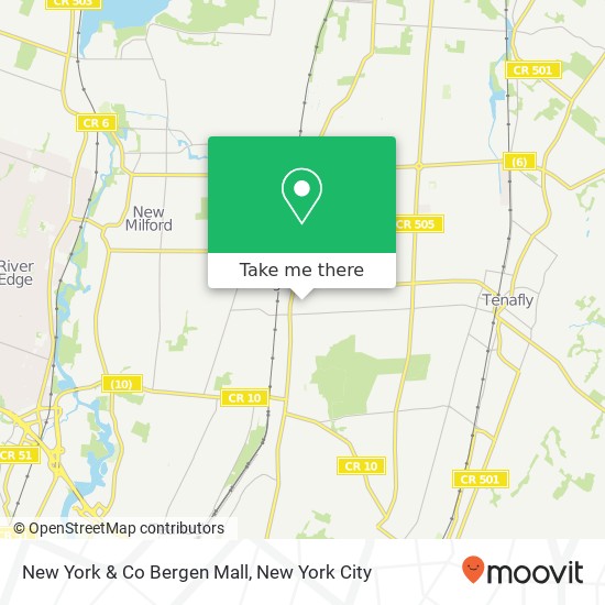 Mapa de New York & Co Bergen Mall