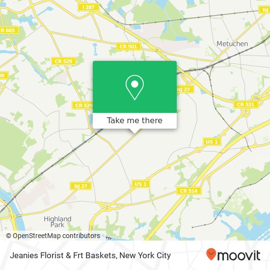 Mapa de Jeanies Florist & Frt Baskets