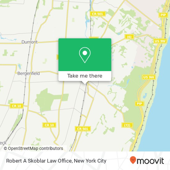 Robert A Skoblar Law Office map