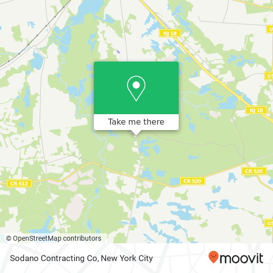 Sodano Contracting Co map