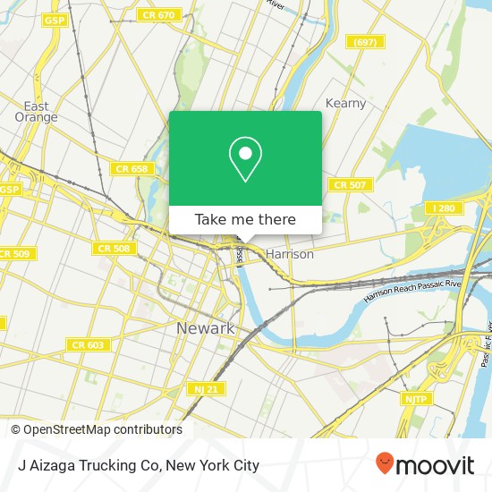 Mapa de J Aizaga Trucking Co